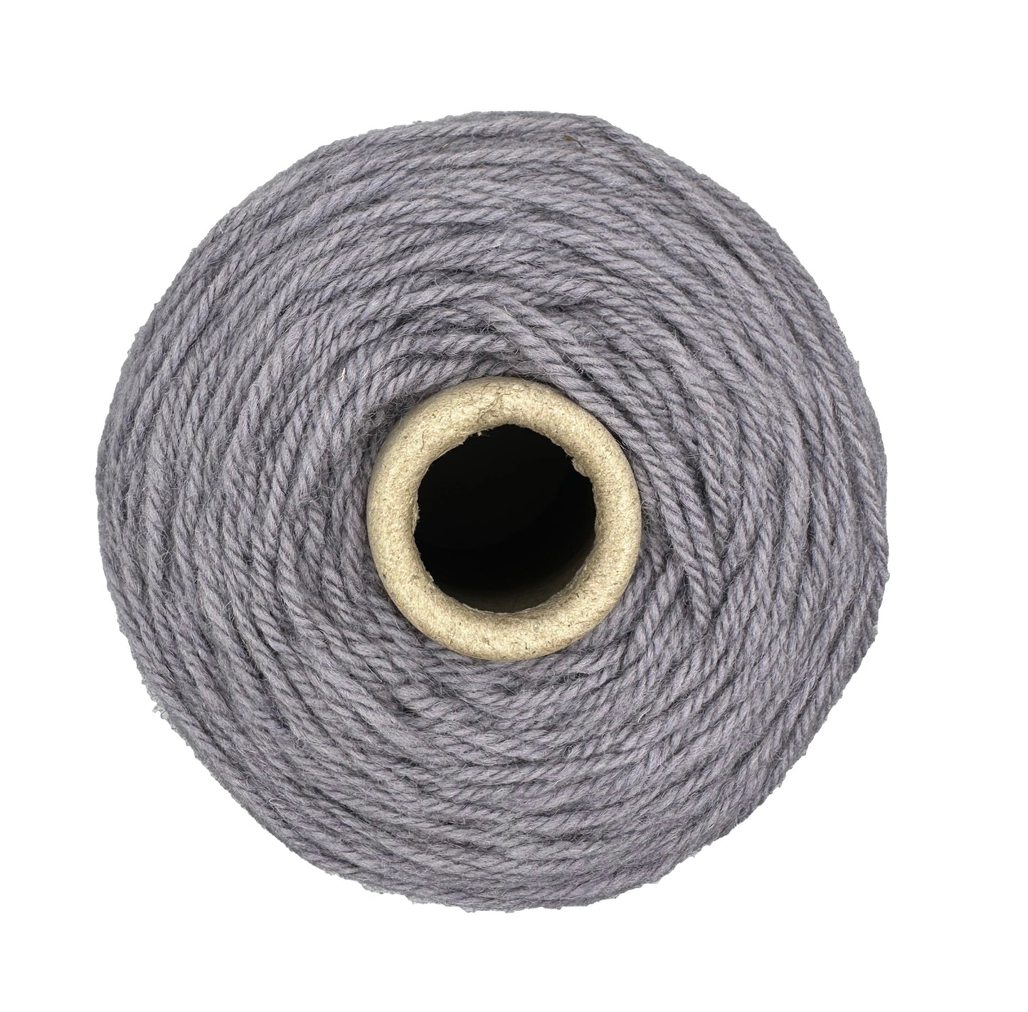 Faded lavender 100% rug wool on cone for tufting