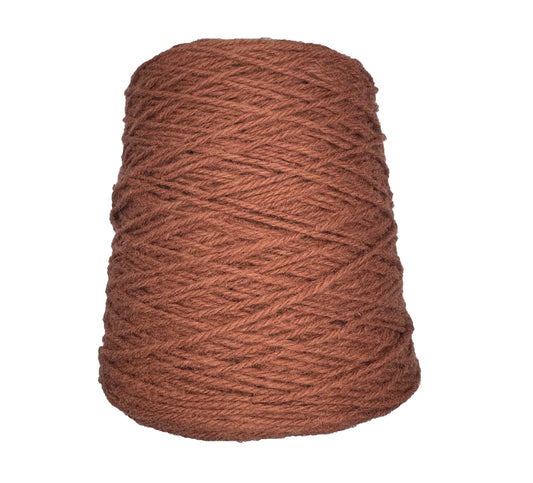 Rusty rose 100% rug wool on cone for tufting