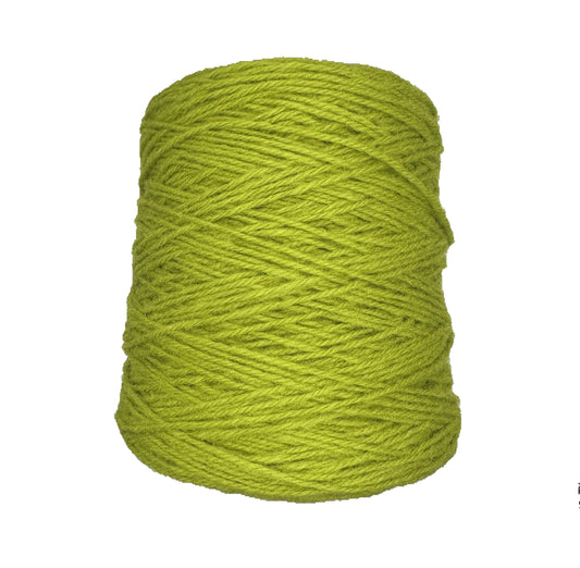 Vintage green 100% rug wool on cone for tufting