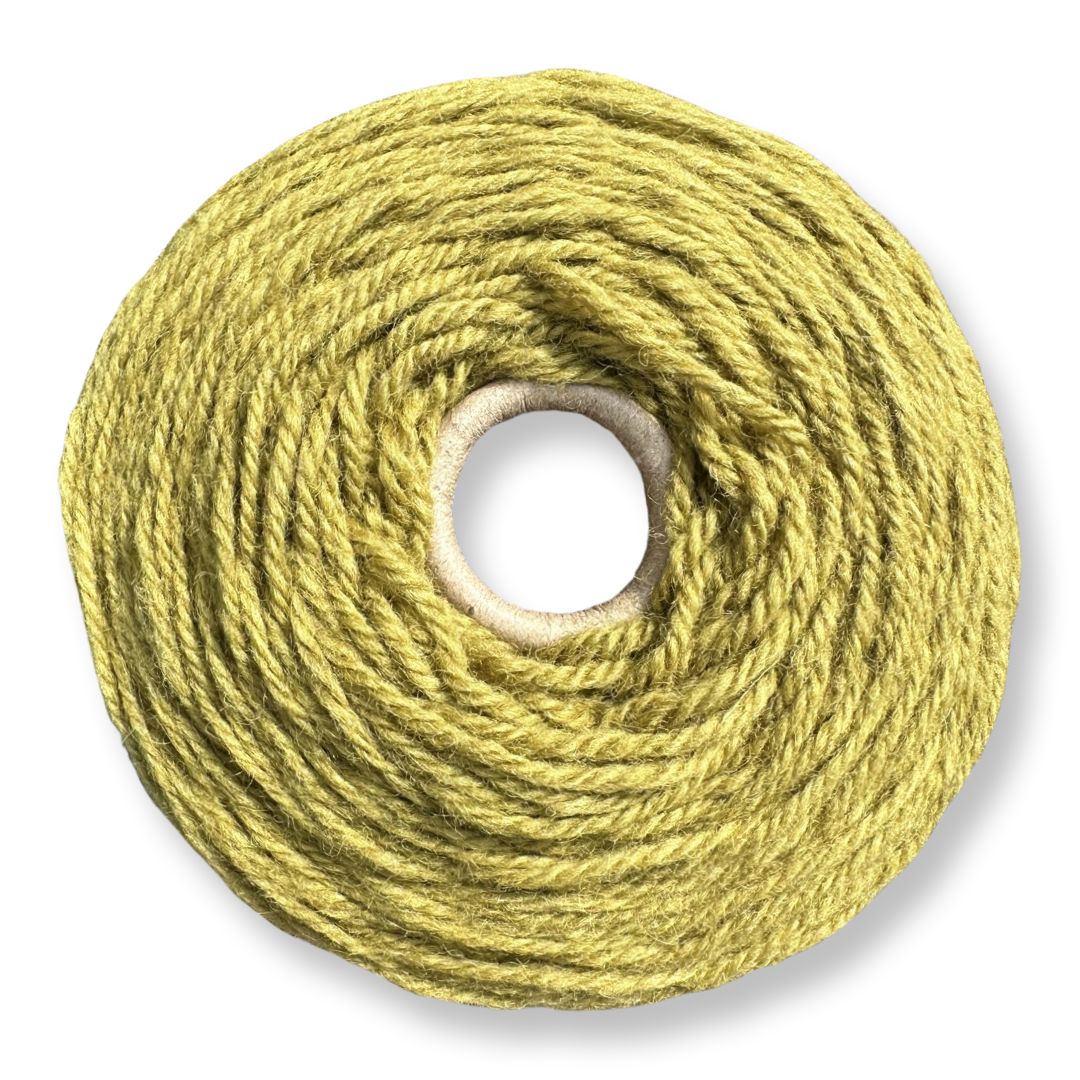 Gold green 100% rug wool on cone for tufting