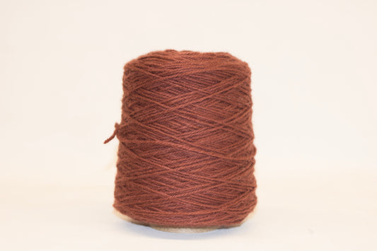 Maroon Brown 100% rug wool on cone for tufting