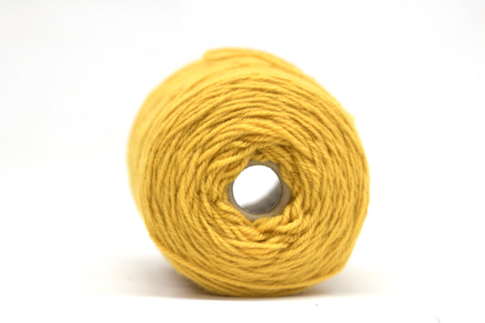 Mustard 100% rug wool on cone for tufting