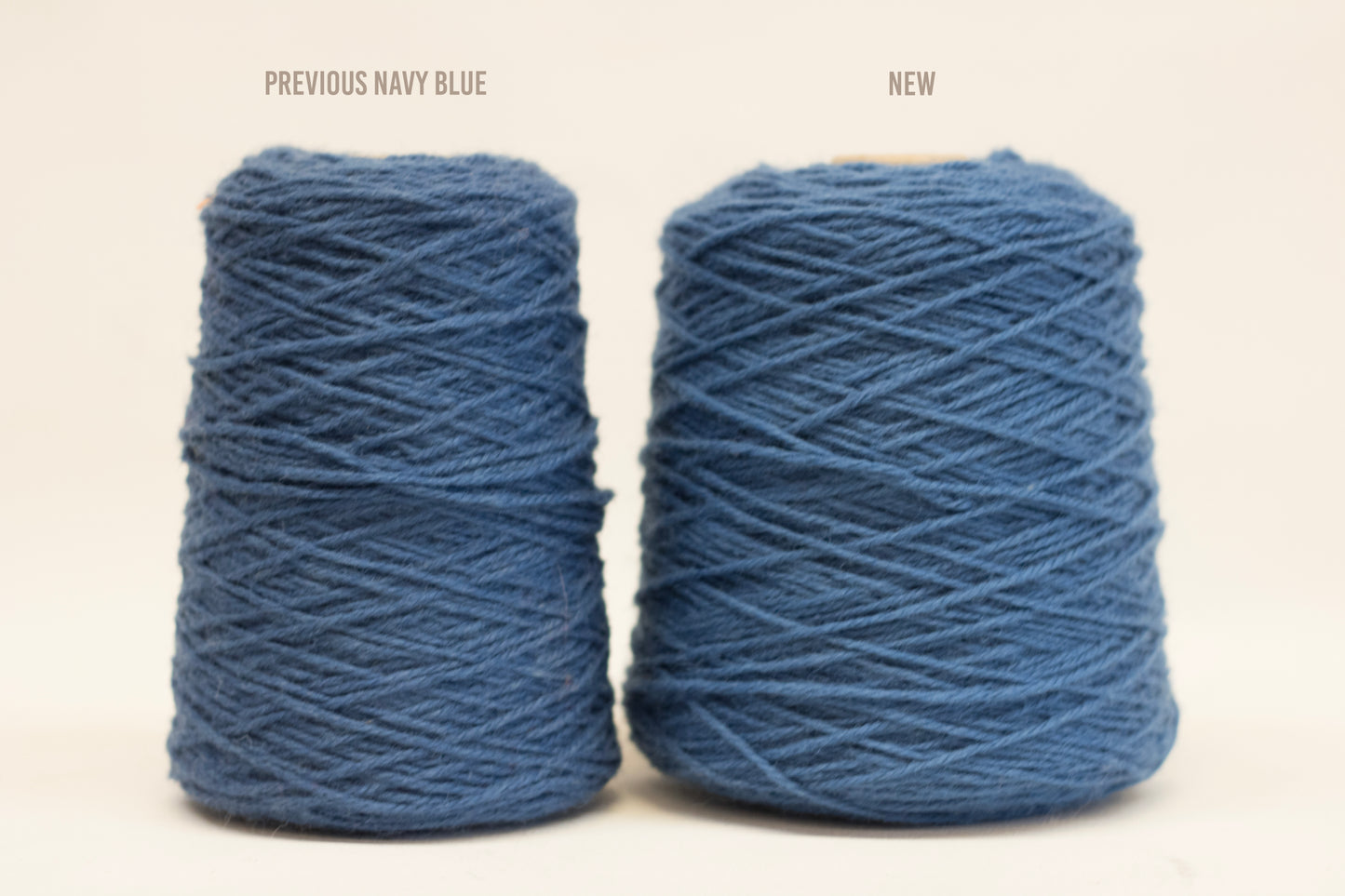 Navy blue 100% rug wool on cone for tufting