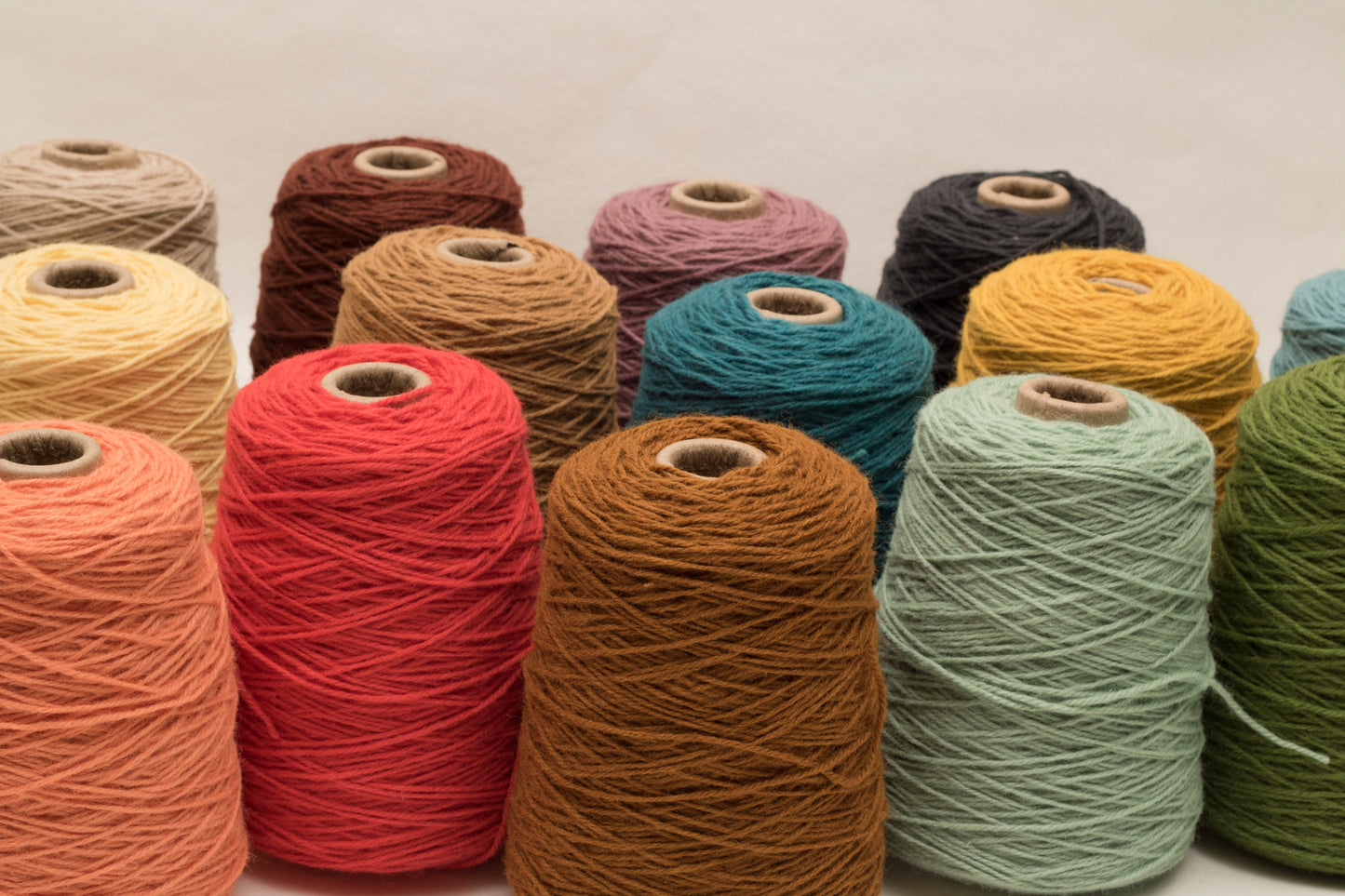 Bright Red  100%  rug wool on cone for tufting