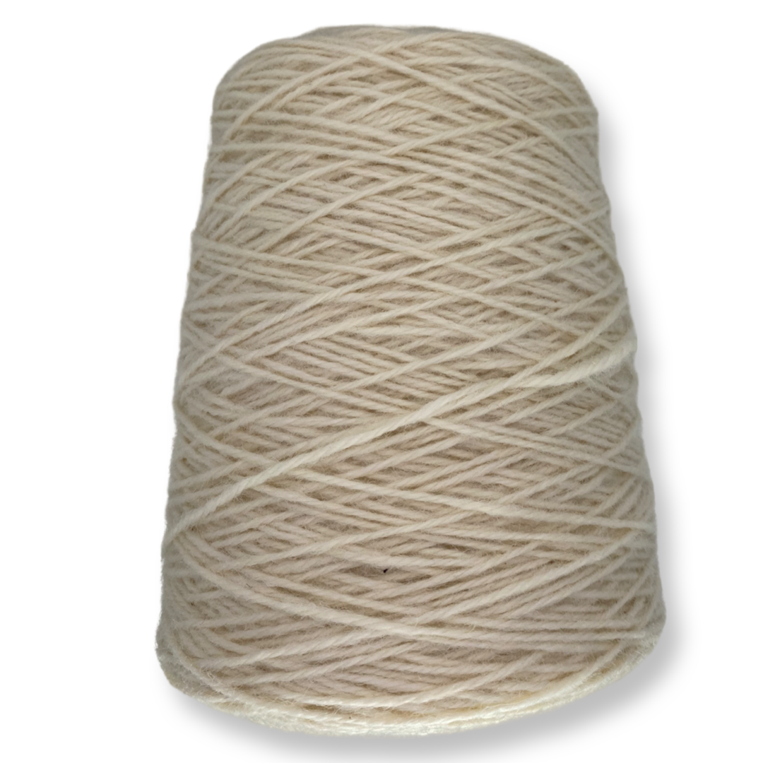 Natural White 100% rug wool on cone for tufting