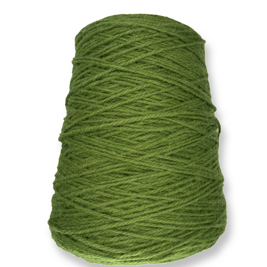 Olive Green 100% rug wool on cone for tufting