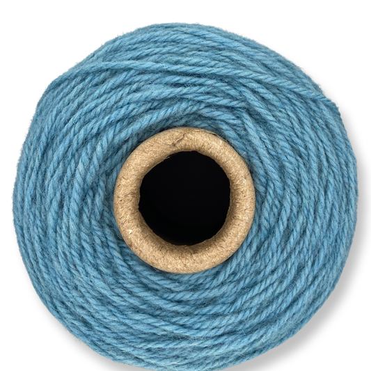 Country Blue 100% rug wool on cone for tufting