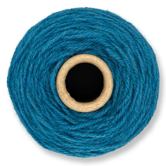 Deep Aqua 100% rug wool on cone for tufting