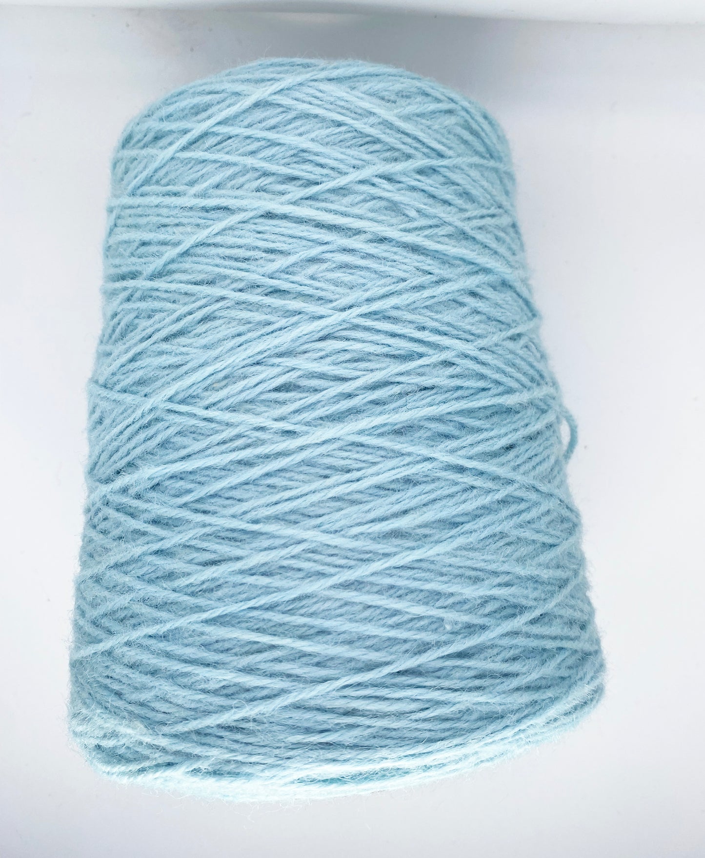 Light Blue 100% rug wool on cone for tufting