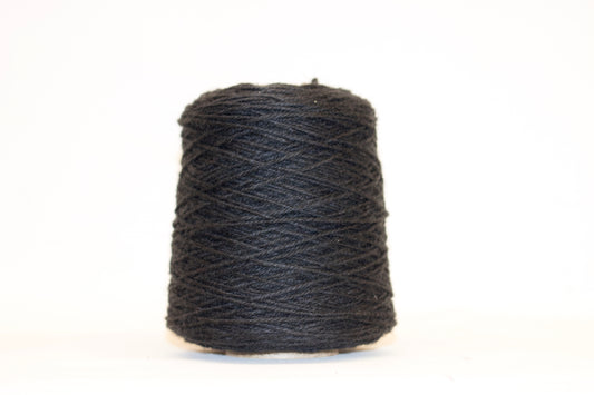 Black 100% rug wool on cone for tufting