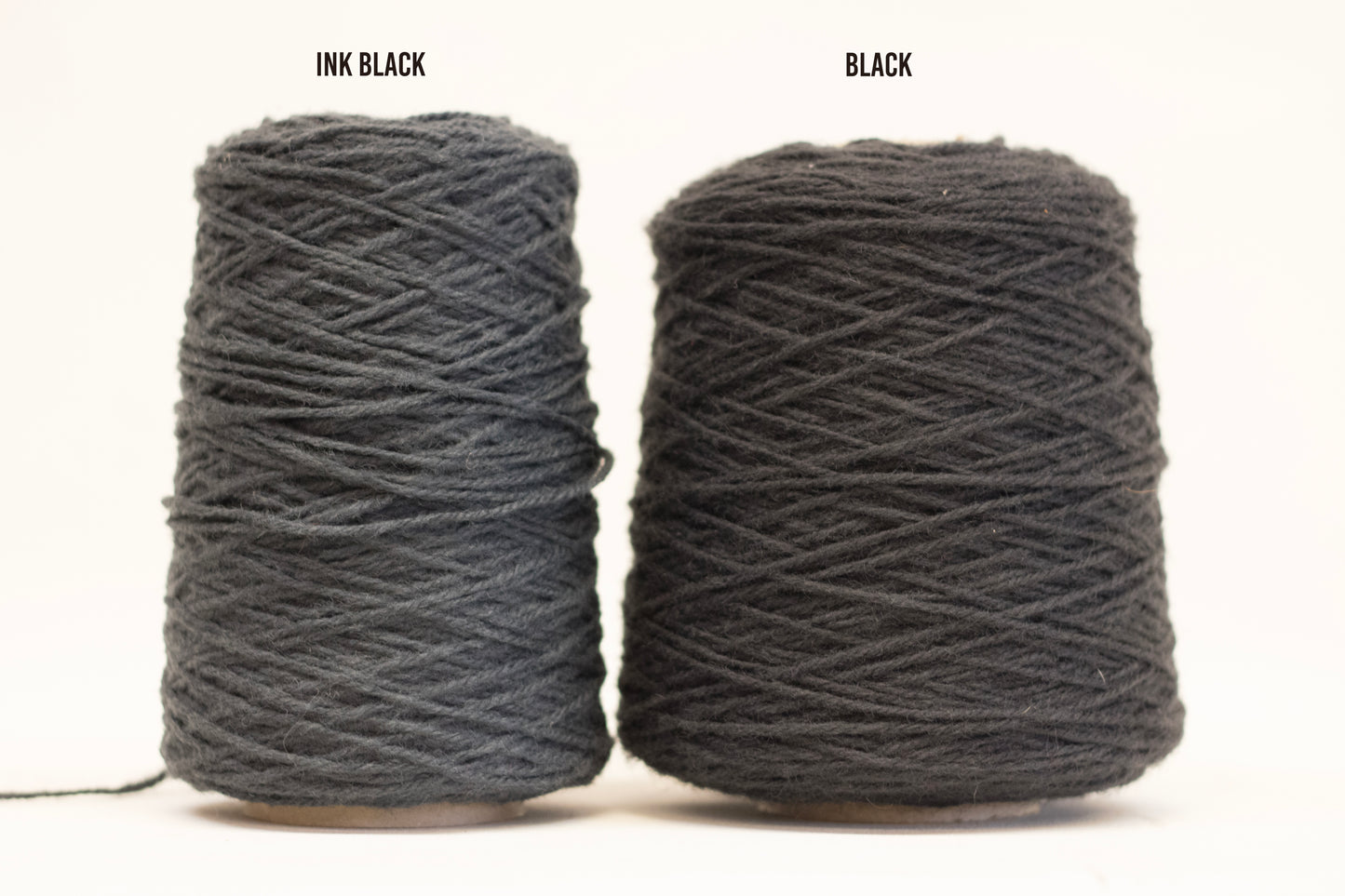 Black 100% rug wool on cone for tufting
