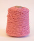 Bubble Gum Pink 100% rug wool on cone for tufting