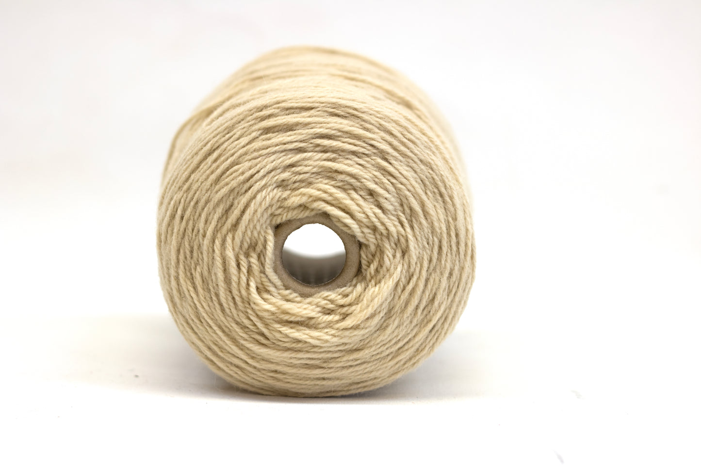 Cream, off white 100% rug wool on cone for tufting