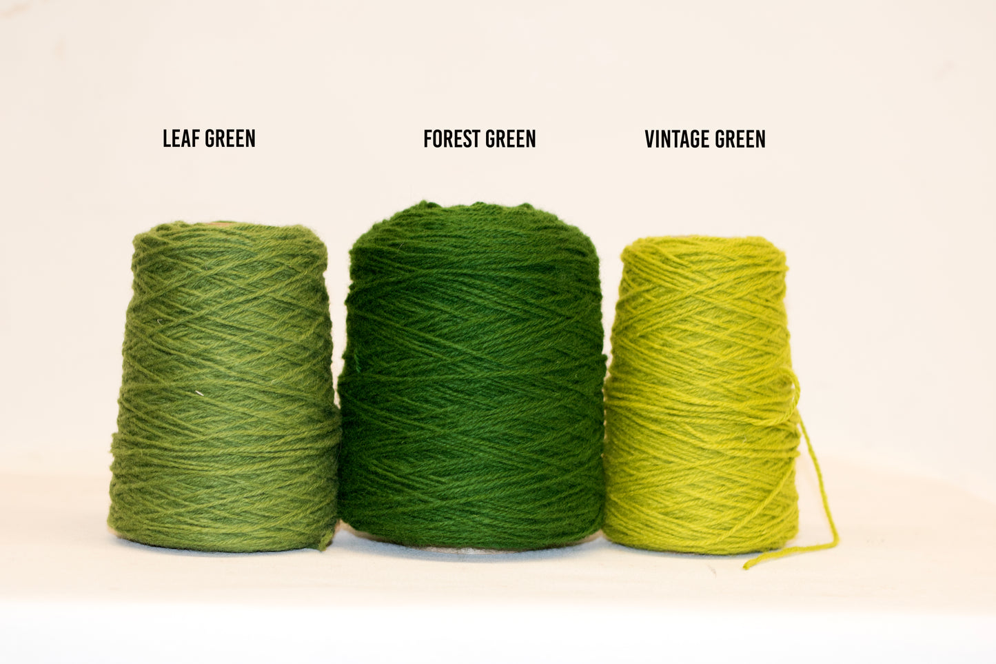 Forest Green  100% rug wool on cone for tufting