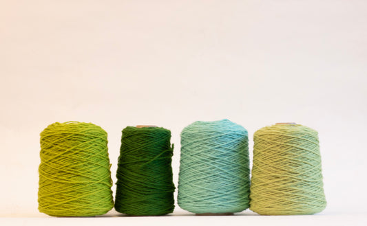 Tea Green 100% rug wool on cone for tufting