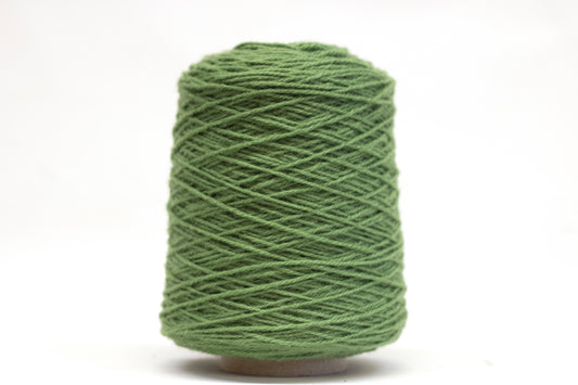 Leaf Green  100% rug wool on cone for tufting
