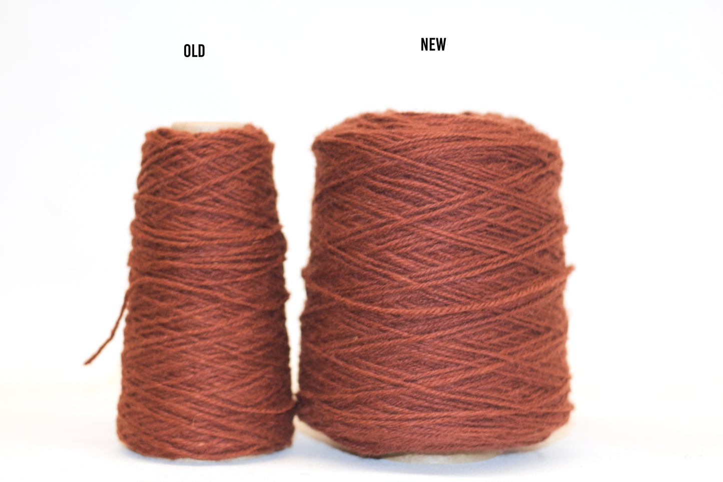 Maroon Brown 100% rug wool on cone for tufting