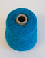 Ribbon Blue 100% rug wool on cone for tufting