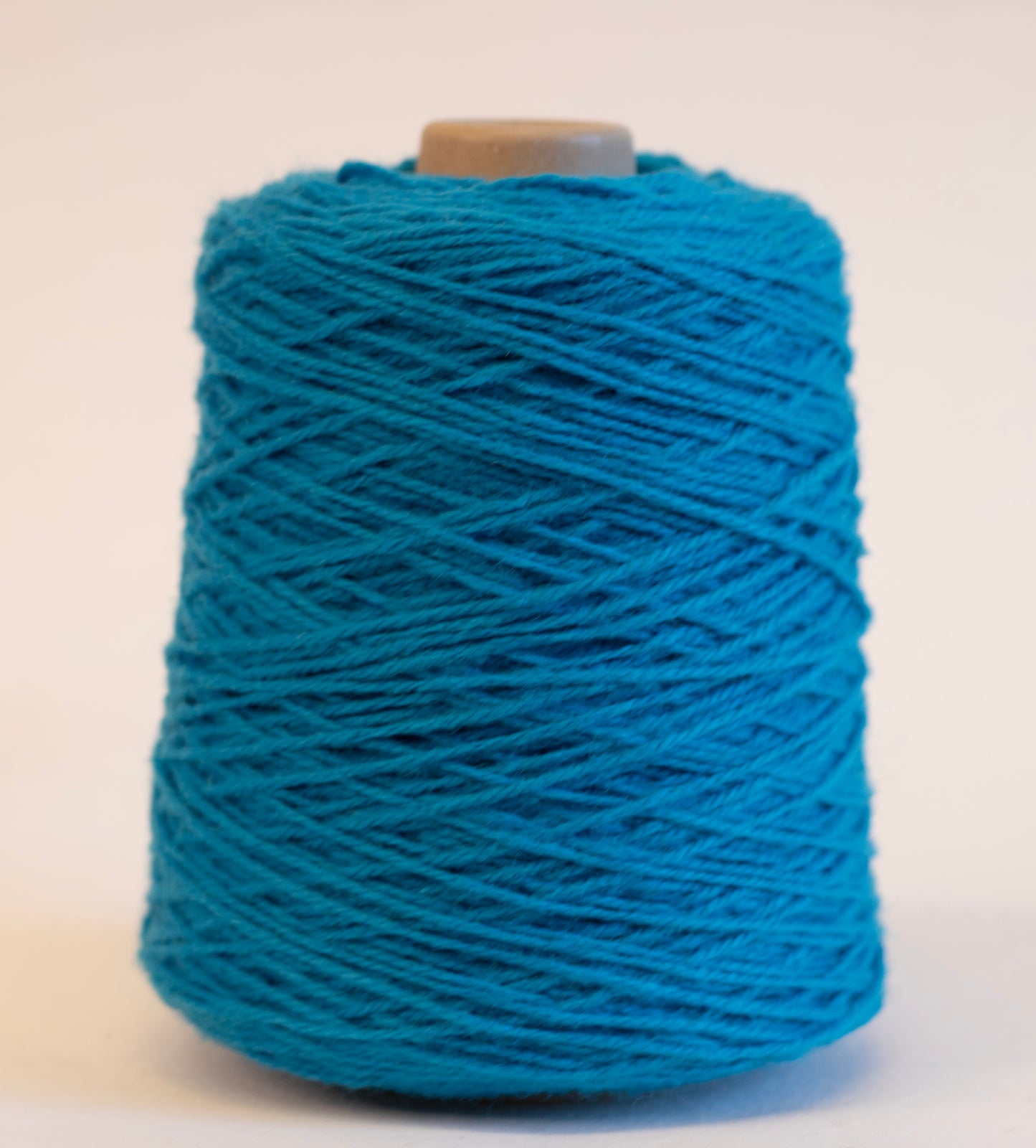 Ribbon Blue 100% rug wool on cone for tufting