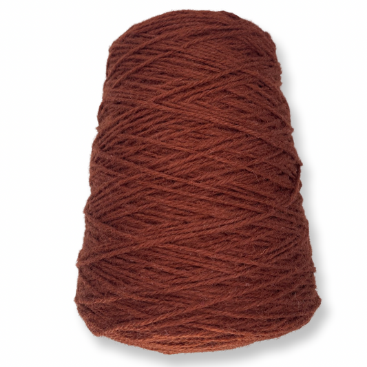 Maroon Brown 100% rug wool on cone for tufting