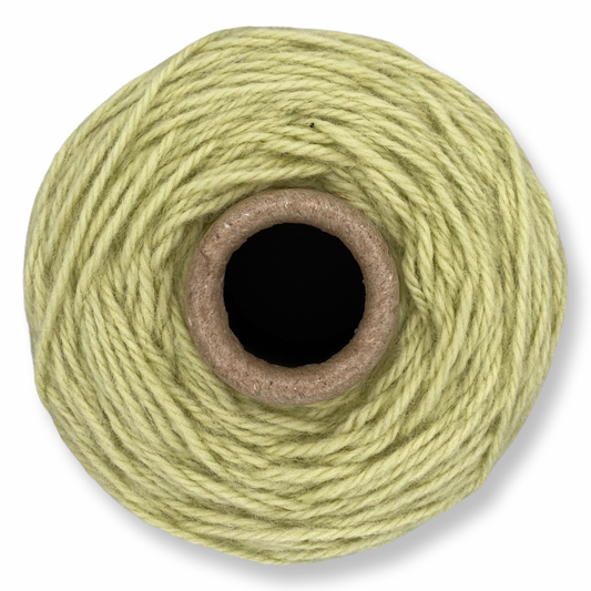 Light Green 100% rug wool on cone for tufting