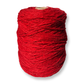 Red 100% rug wool on cone for tufting