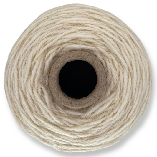 Natural White 100% rug wool on cone for tufting