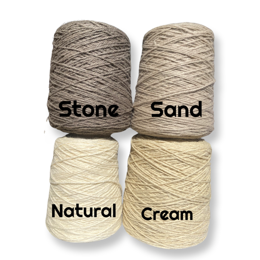 Stone 100% rug wool on cone for tufting