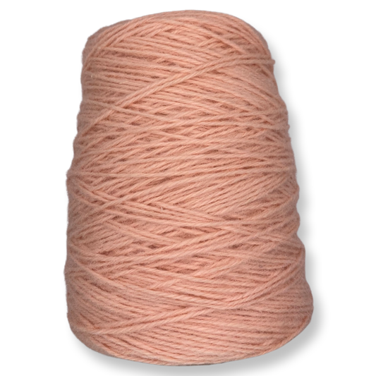 Light Pink 100% rug wool on cone for tufting
