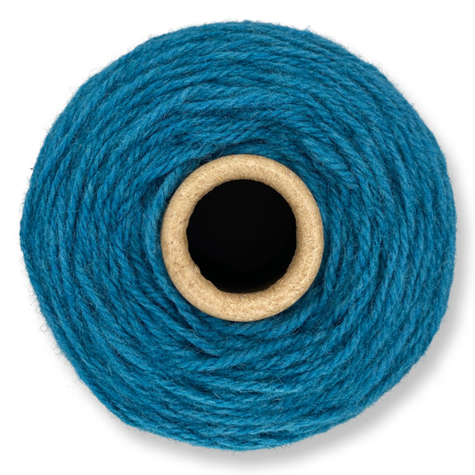 Deep Aqua 100% rug wool on cone for tufting