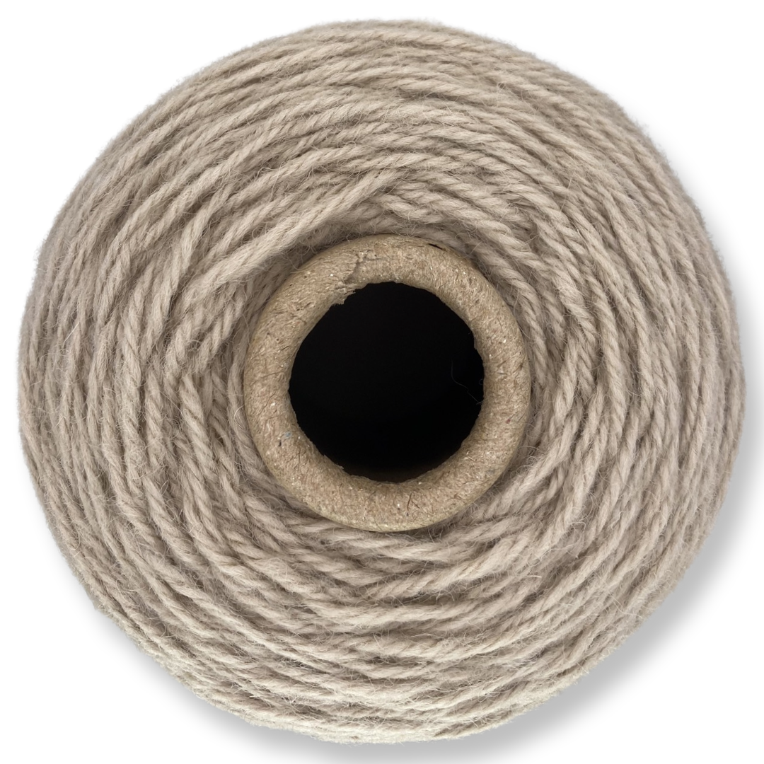 Sand 100% rug wool on cone for tufting